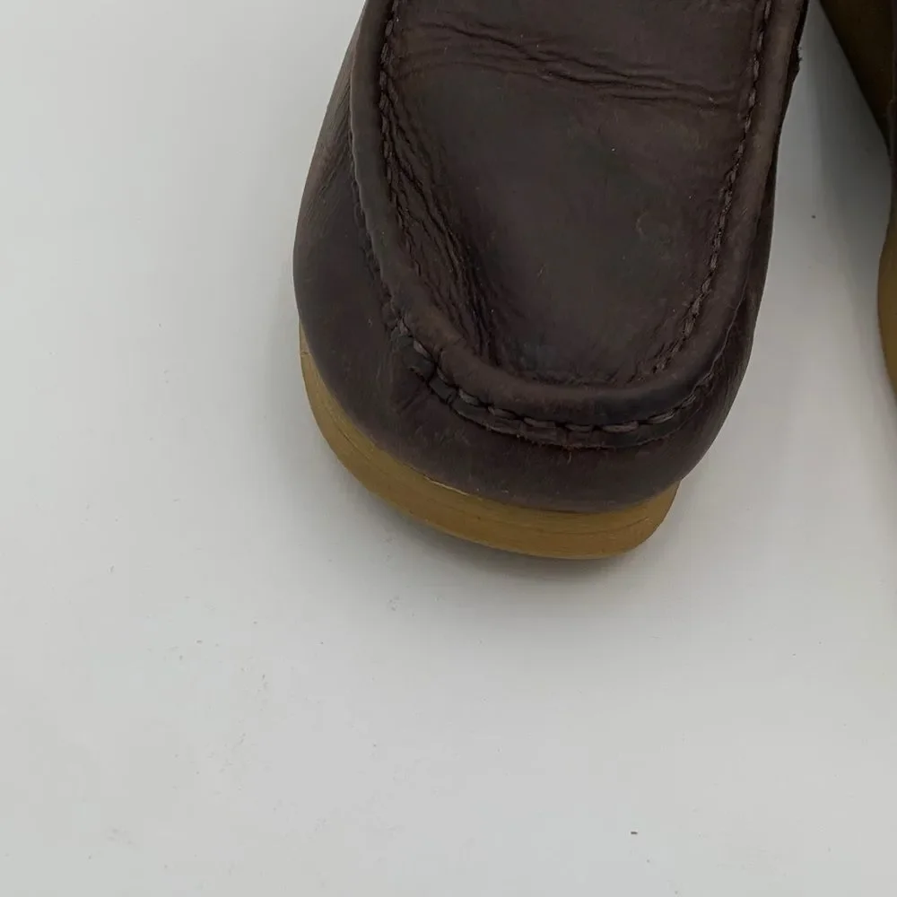 Clarks Wallabee brown leather chukka boots men’s size 10
